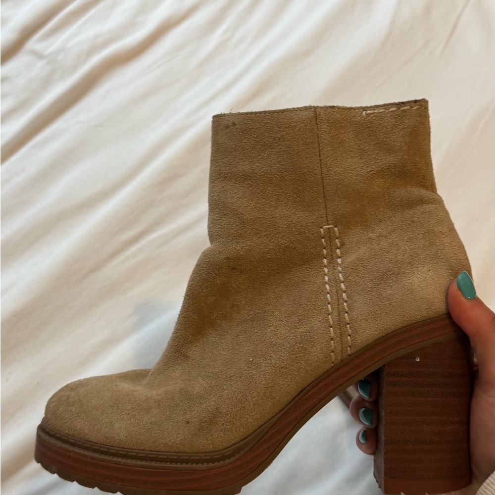 Tan Suede Ankle Boots